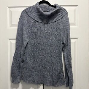 Talbots Blue Cowl Neck Sweater‎